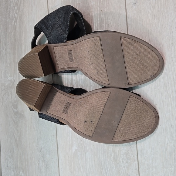 Toms Women Majorca Cut Out Ankle Heels Open Toe Sandals shoes sz 12 - Picture 11 of 12